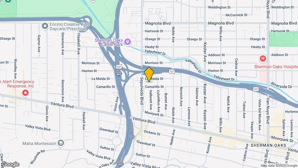 15233 Camarillo St Map and Location Details