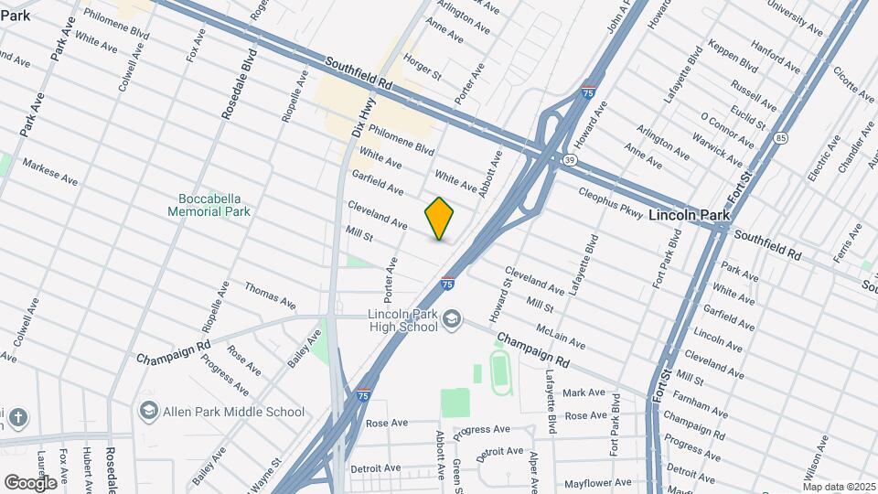 1741 Cleveland Ave Map and Location Details