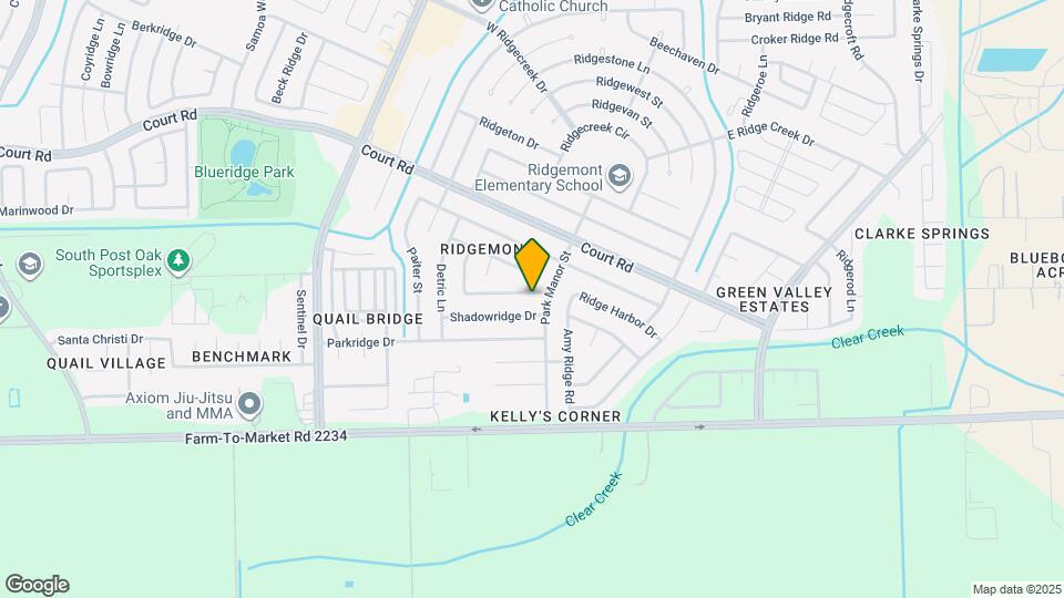 5011 Ridge Manor Dr Map and Location Details