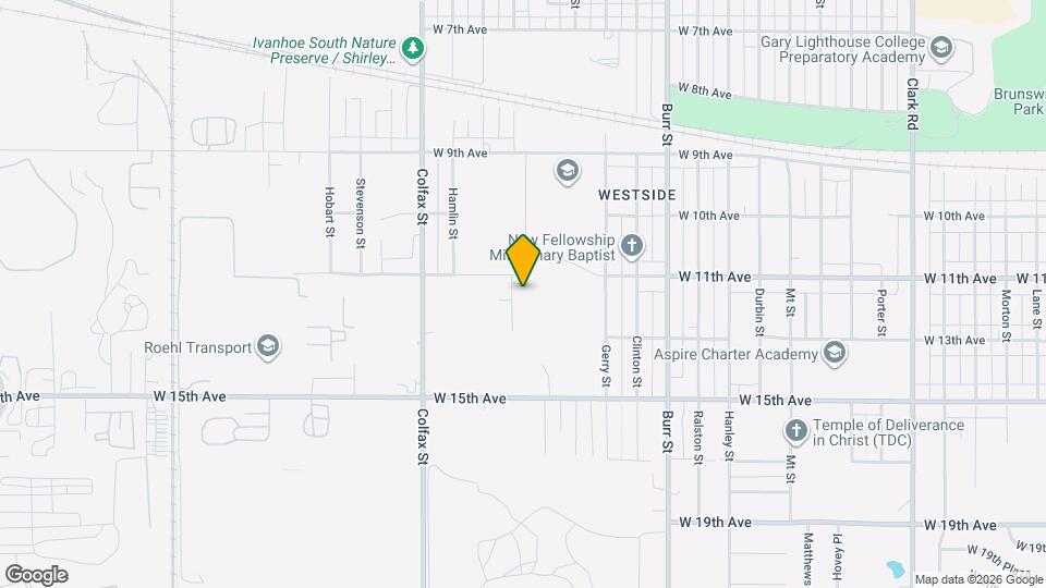 1125 Dallas St Map and Location Details