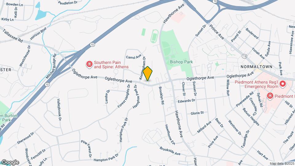 970 Oglethorpe Ave Map and Location Details