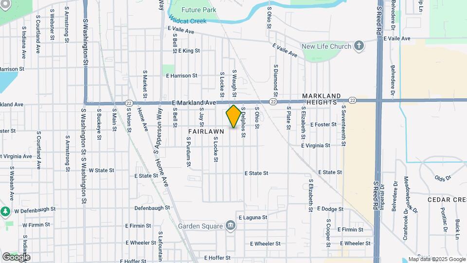 1112 S Waugh St Map and Location Details