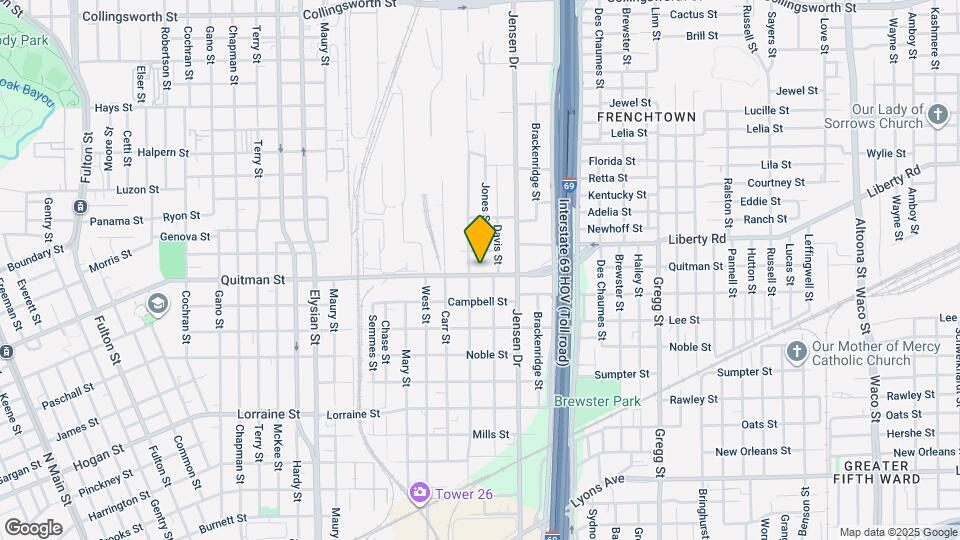 2605 Quitman St Map and Location Details
