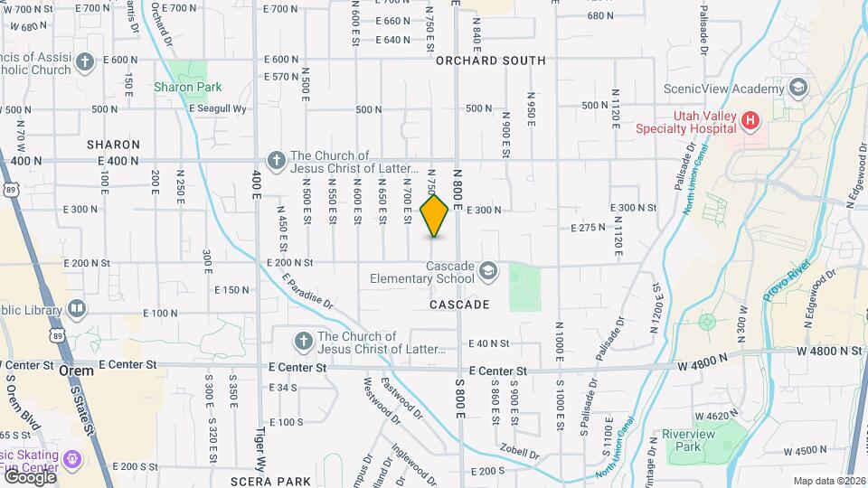 238 N 750 E St Map and Location Details