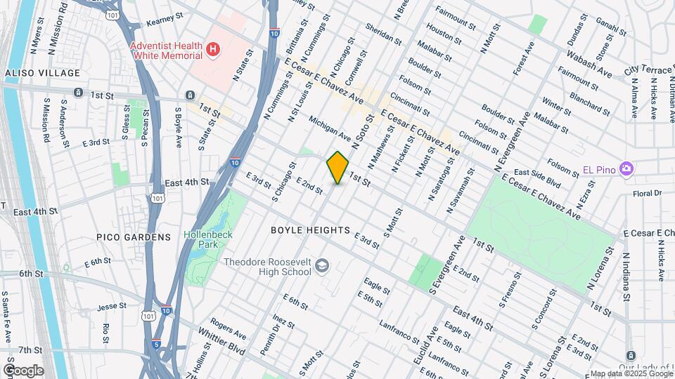 130 S Soto St Map and Location Details