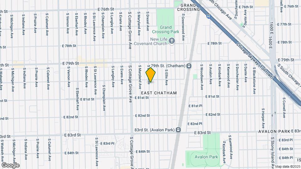 8015 S Drexel Ave Map and Location Details