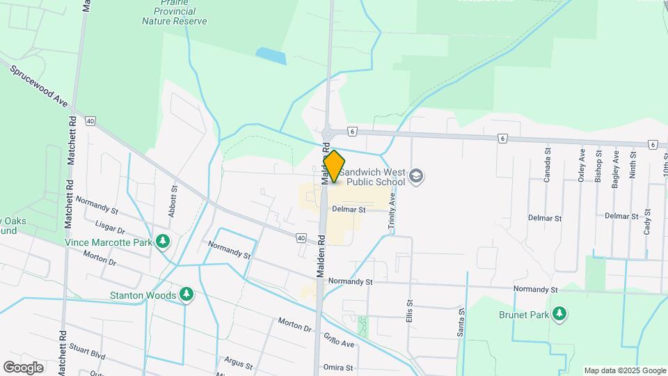 5830 Malden Rd Map and Location Details