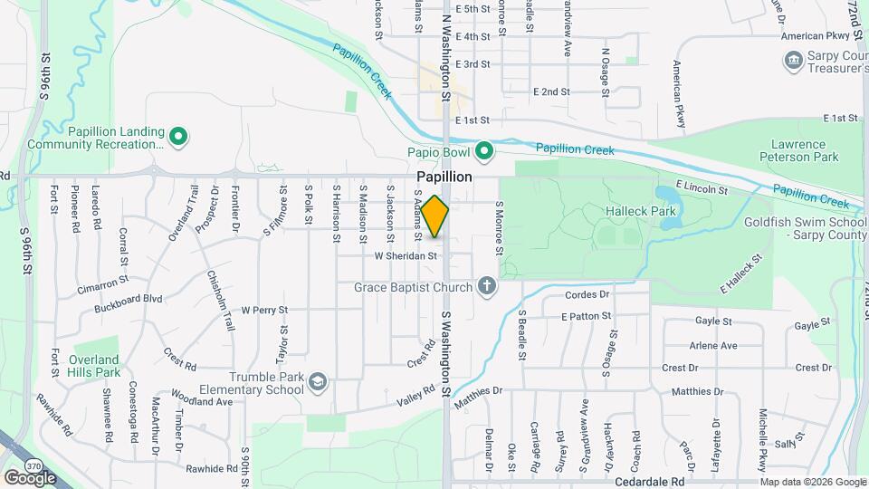 524 S Washington St Map and Location Details