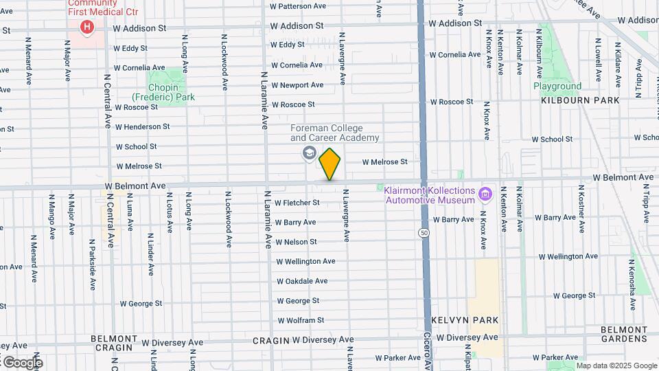 5025 W Belmont Ave Mapa y Detalles de la Ubicación