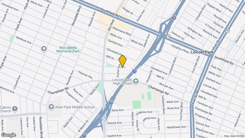 1750 McLain Ave Map and Location Details