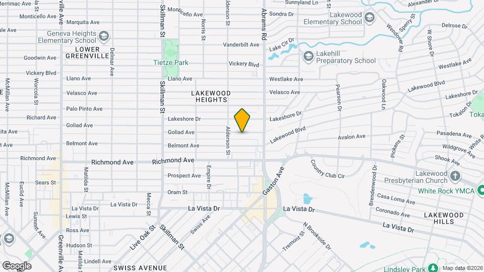 6324 Goliad Ave Map and Location Details