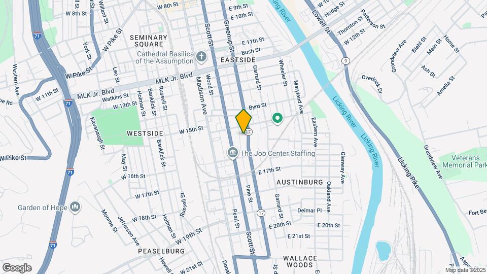 1525 Greenup St Map and Location Details