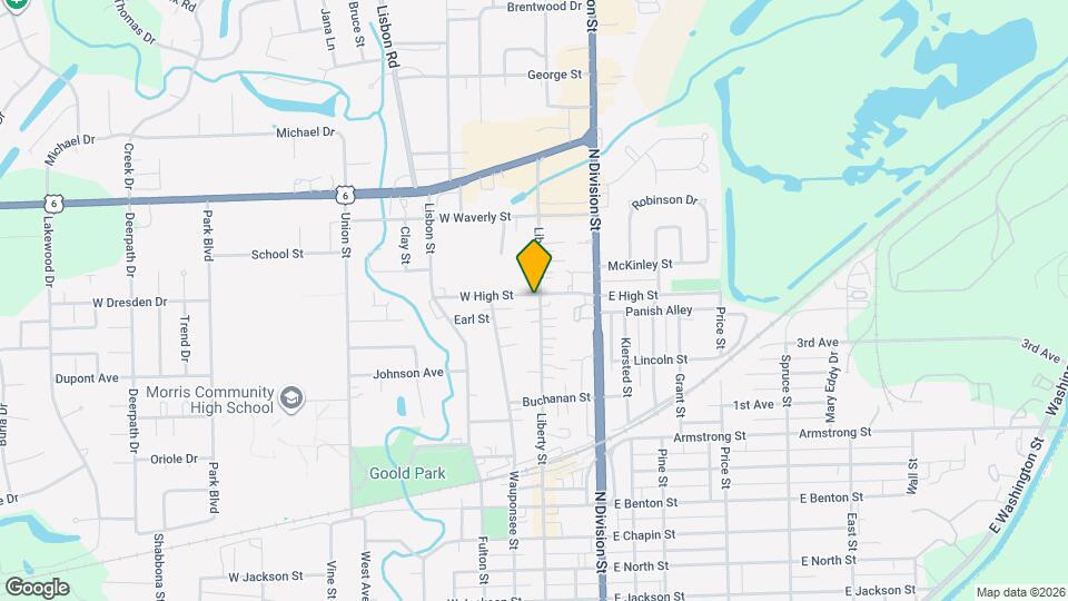 1264 Liberty St Map and Location Details