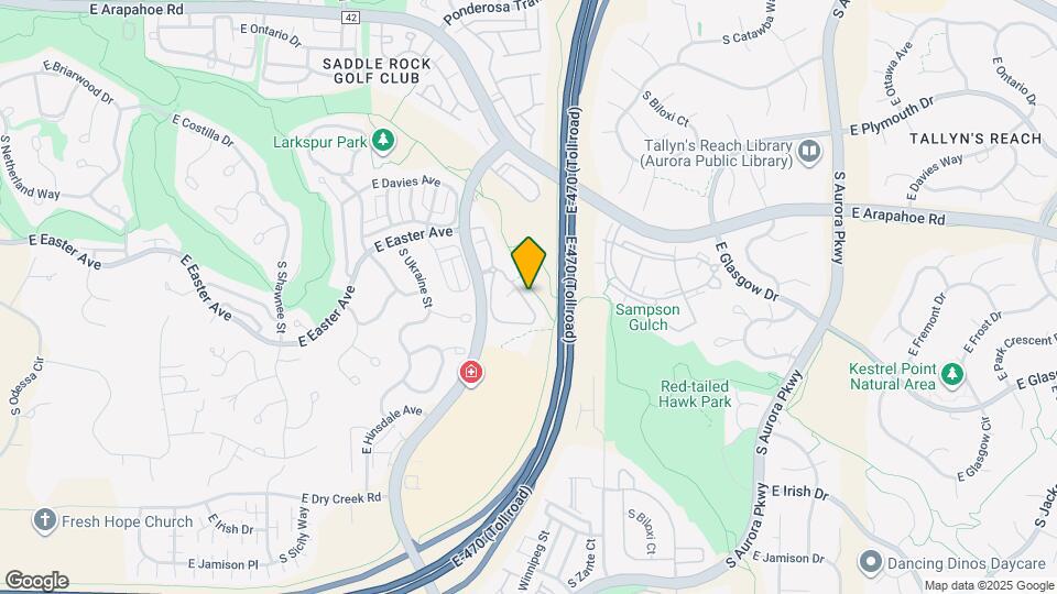 22951 E Roxbury Dr Map and Location Details