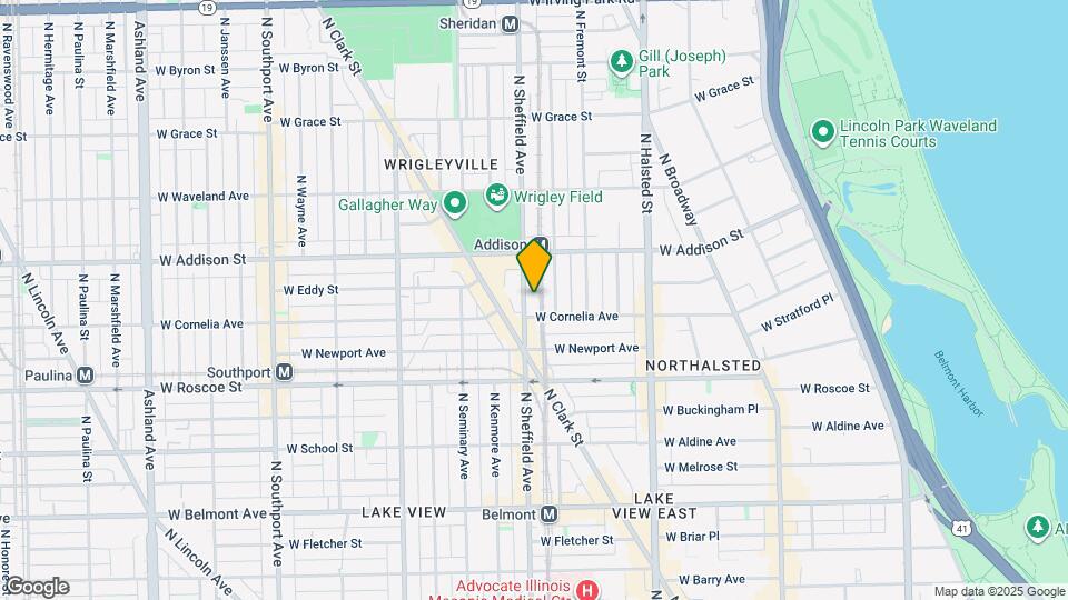 3513 N Sheffield Ave Map and Location Details