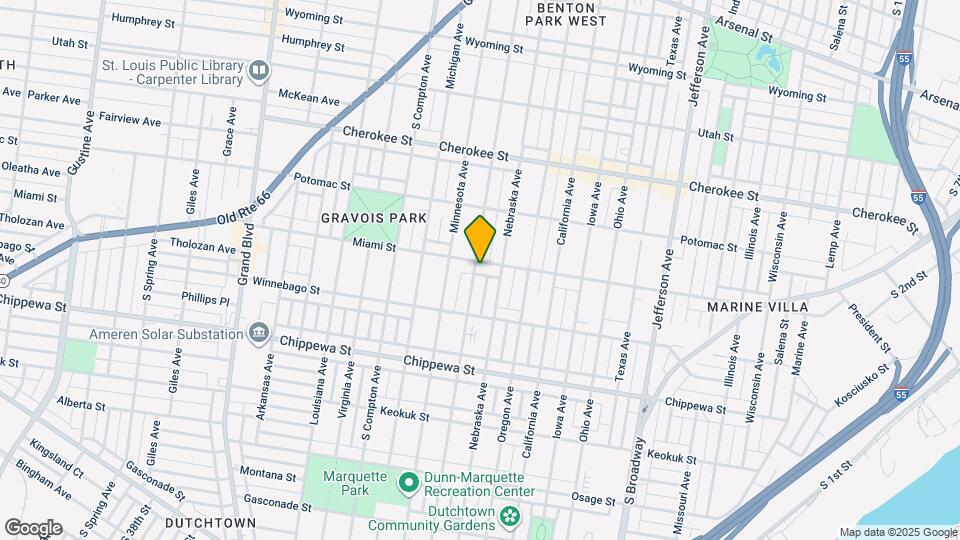 2920 Miami St Map and Location Details