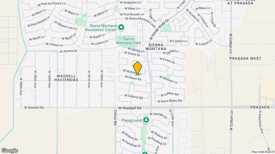 17762 W Hearn Rd Map and Location Details