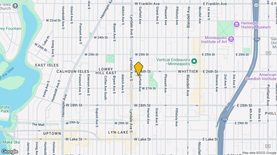 2616 Garfield Ave Map and Location Details