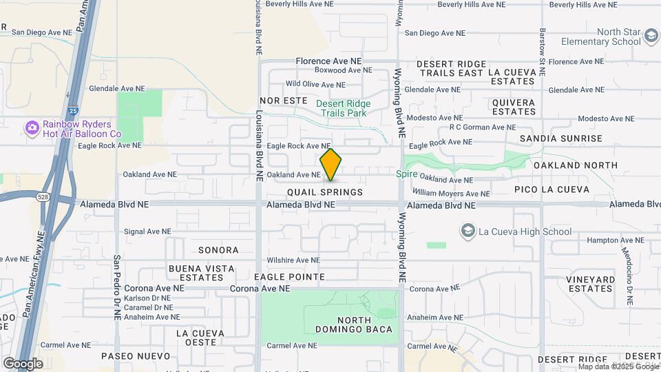 7304 Quail Springs Pl NE Map and Location Details