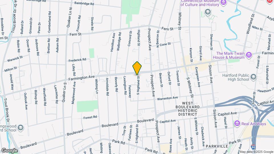 11 S Highland St, Unit 1 Map and Location Details