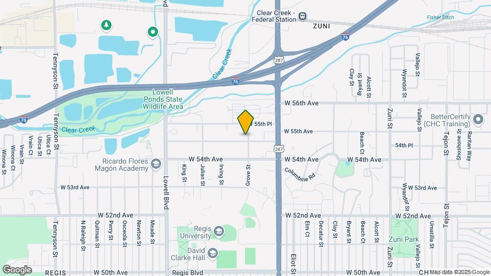 3123 W 55th Ave Map and Location Details