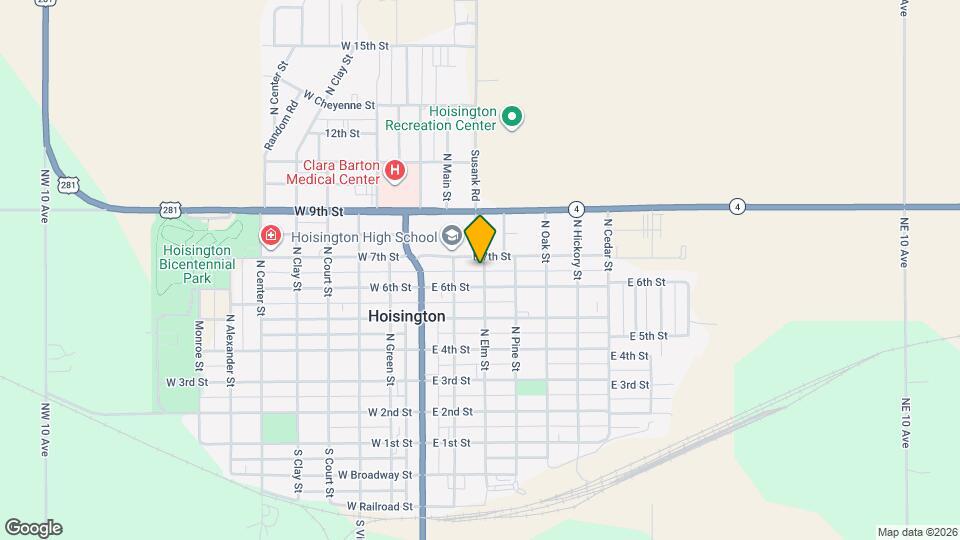 615 N Elm St Map and Location Details