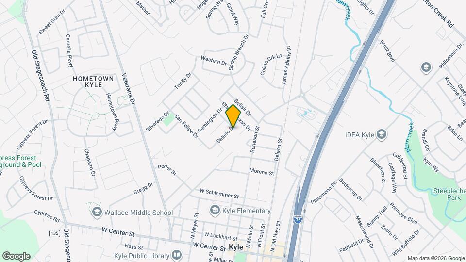 111 Salado Dr Map and Location Details