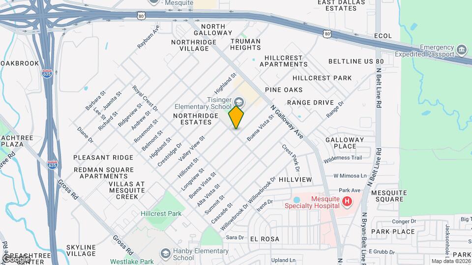 1701 Longview St Map and Location Details