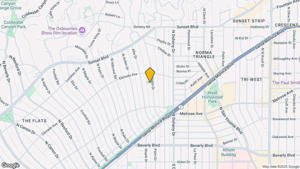 625 Sierra Dr Map and Location Details