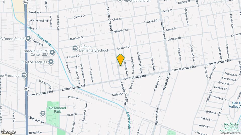4902 Temple City Blvd Mapa y Detalles de la Ubicación