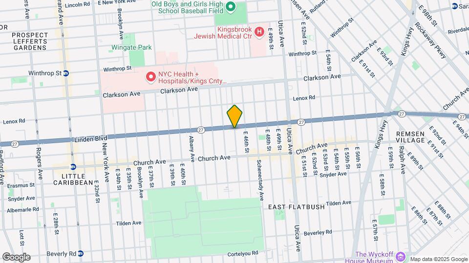 351 E 45th St Map and Location Details