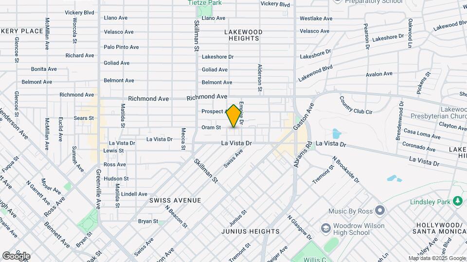 6208 Oram St Map and Location Details