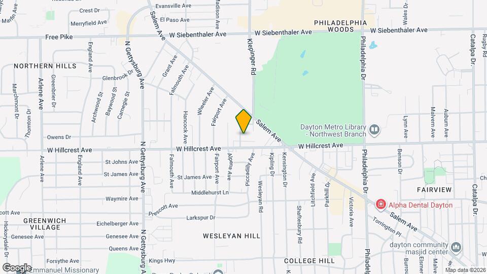 2420 Ulrich Ave Map and Location Details