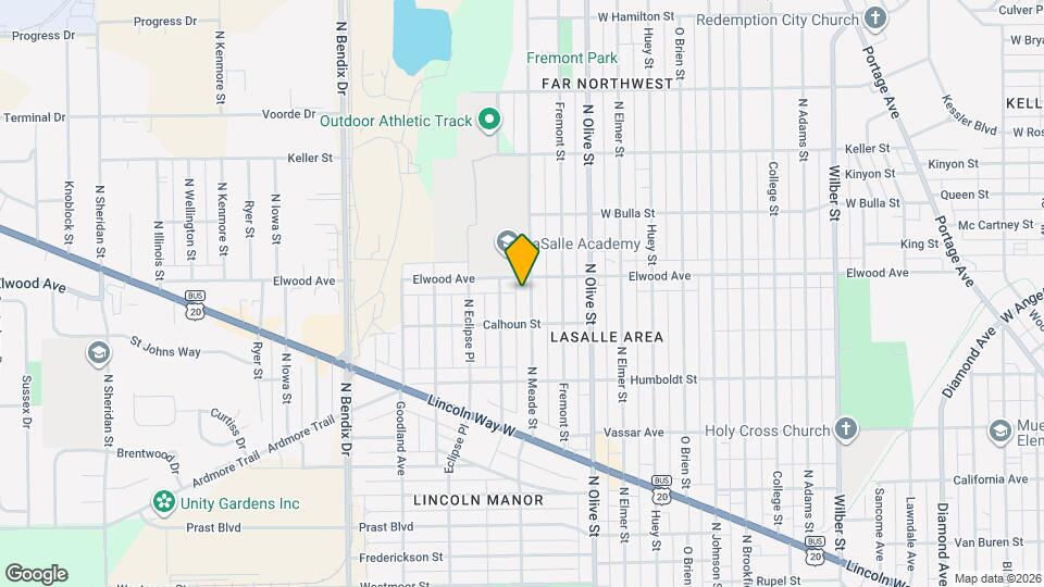 1329 N Meade St Map and Location Details