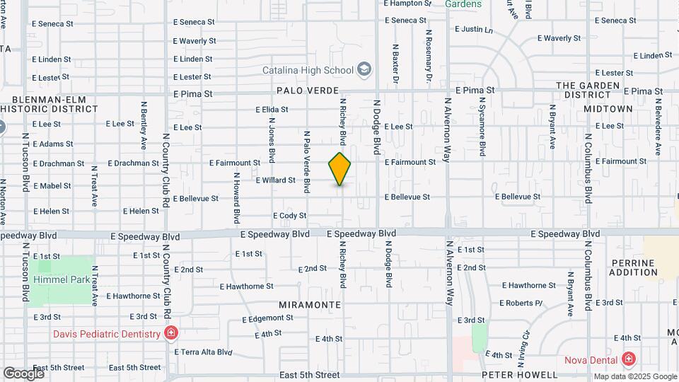 1211-1219 N Richey Blvd Mapa y Detalles de la Ubicación
