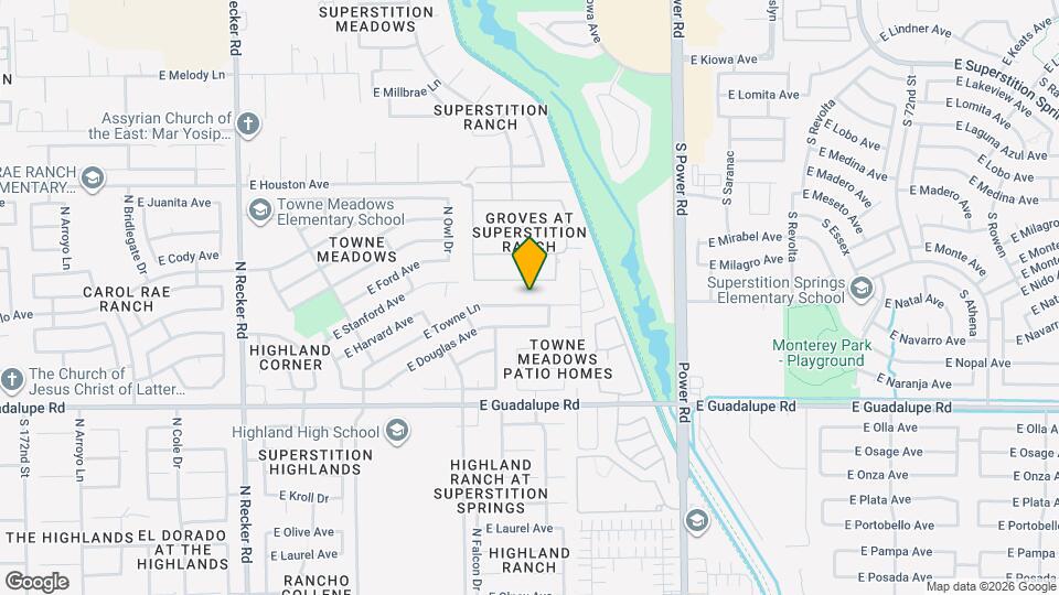 4526 E Towne Ln Map and Location Details