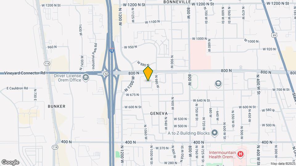 746 N 1060 W Map and Location Details