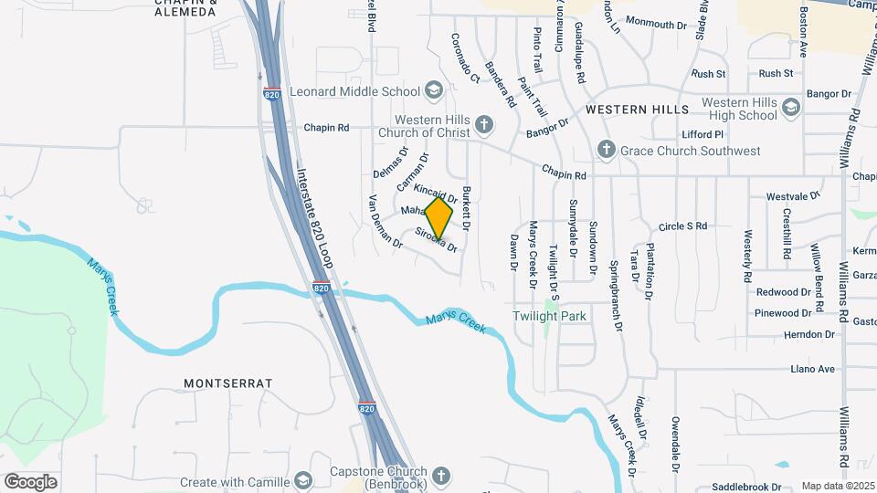 8913 Sirocka Dr Map and Location Details