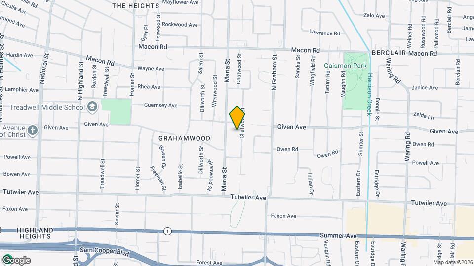 899 Chatwood St Map and Location Details