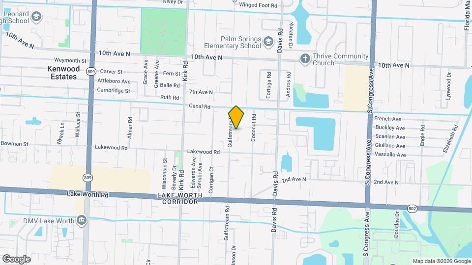 3642 Gulfstream Rd Map and Location Details