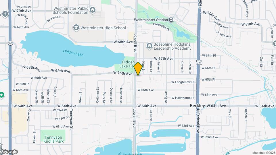3584 W 66th Ave Mapa y Detalles de la Ubicación