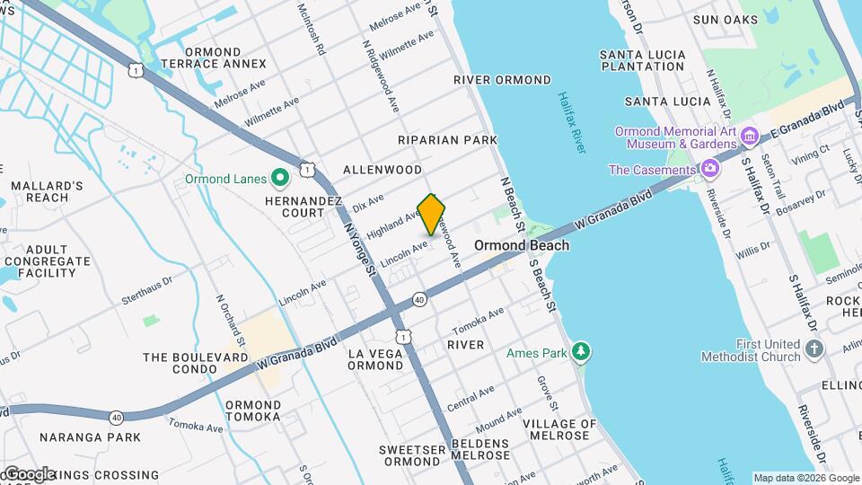 Ormond Shores Apartments Map and Location Details