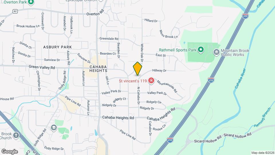4012 N Cahaba Dr Map and Location Details