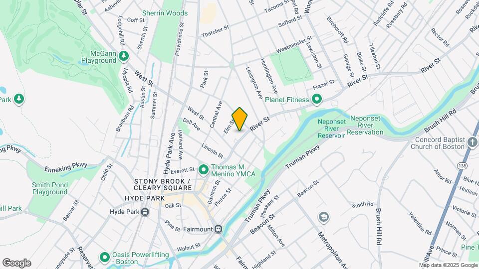 1045 River St Map and Location Details