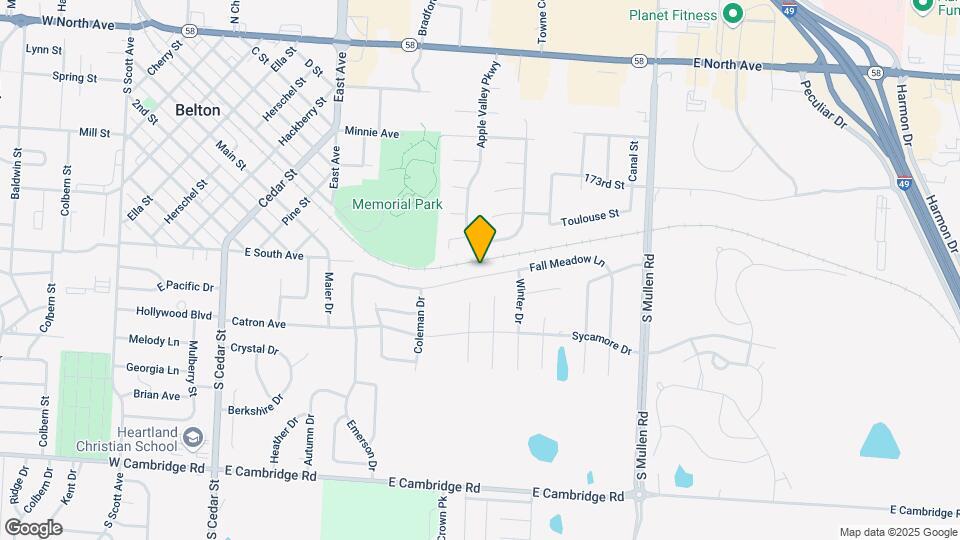 800 Fall Meadow Ln Map and Location Details
