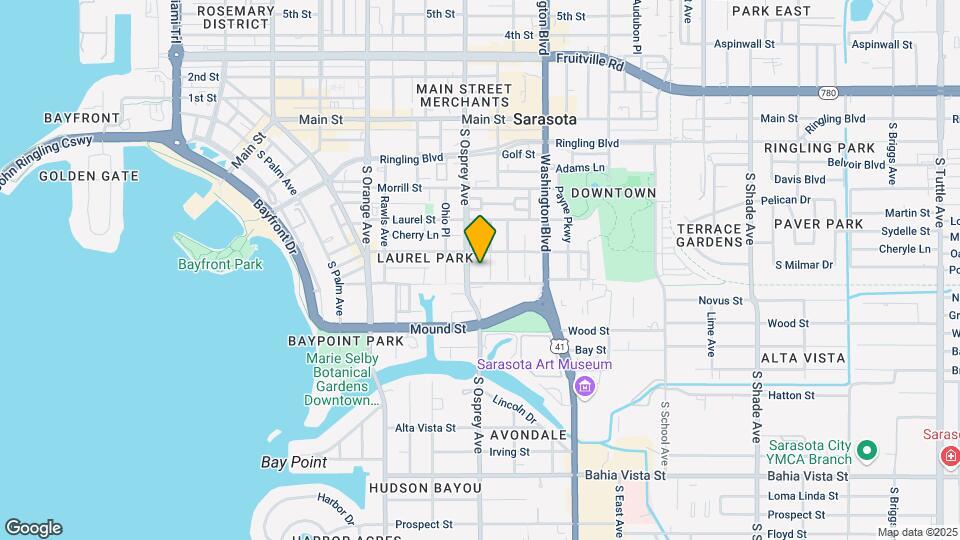 627 S Osprey Ave Map and Location Details