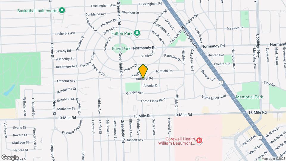 4163 Amherst Rd Map and Location Details