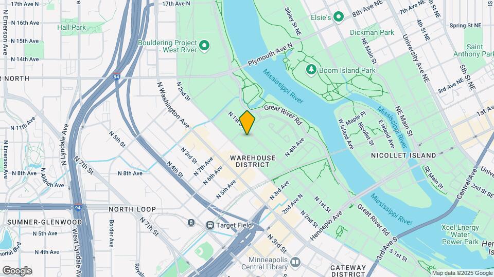 615 N 1st St Map and Location Details