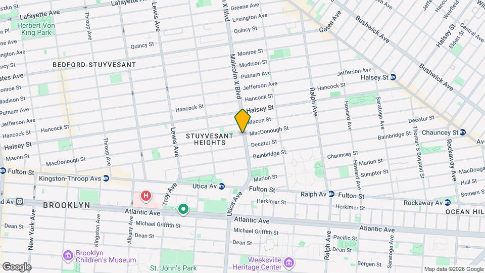 300 Malcolm X Blvd Map and Location Details