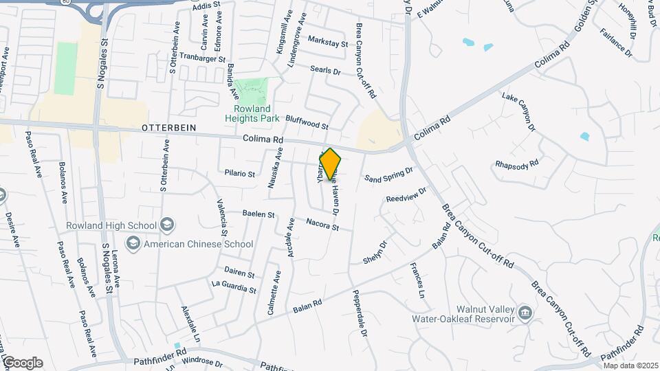 1829 Blue Haven Dr Map and Location Details